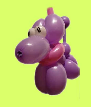 Hund an der Leine Luftballonfiguren