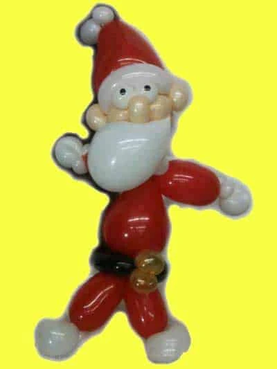 Weihnachtsmann Nikolaus aus Luftballons
